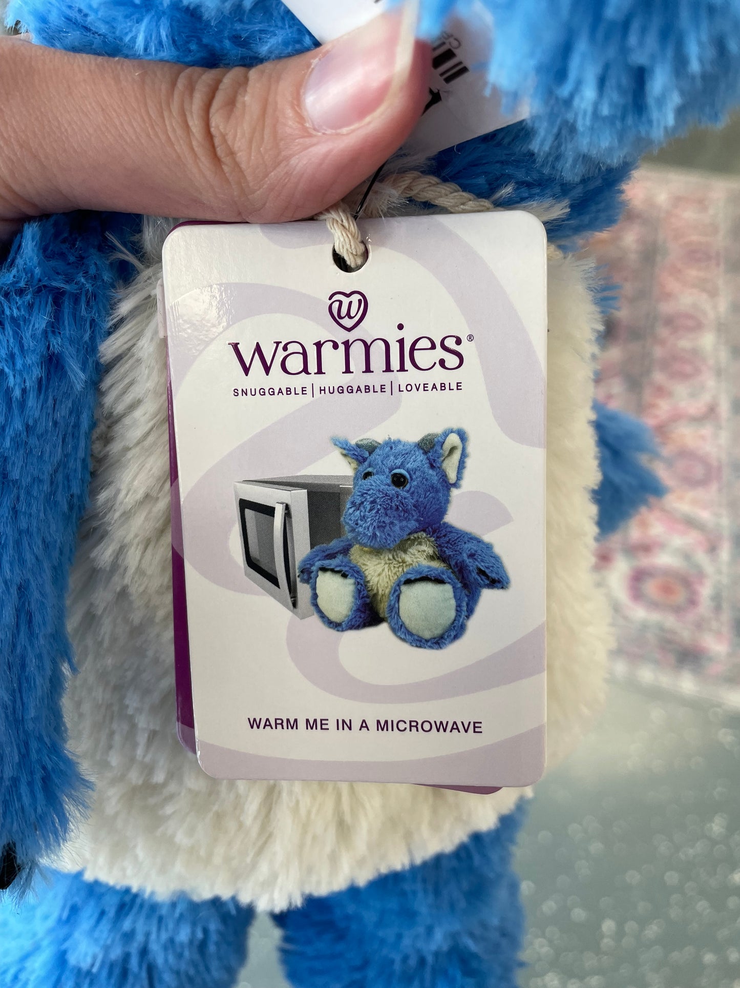 Warmies 13" Blue Dragon