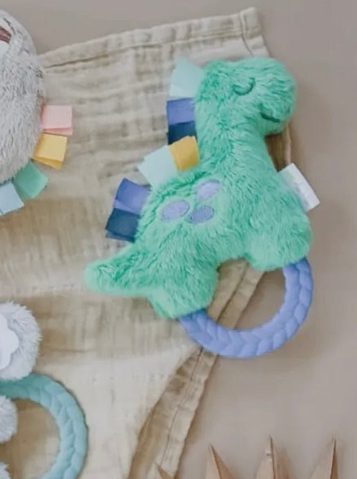 Itzy Ritzy Dino Plush Rattle/Teether
