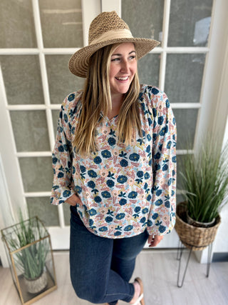 Curvy Floral Blouse