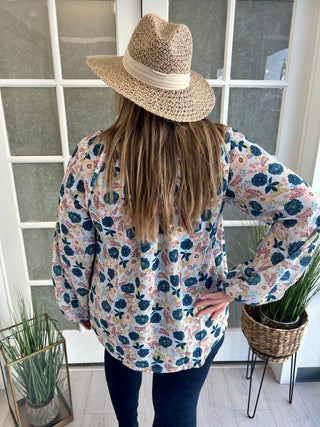 Curvy Floral Blouse