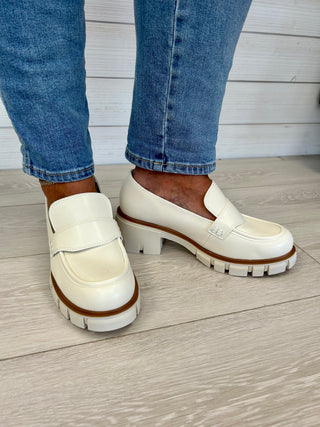 Robbin Cream Platform Loafer  FINAL SALE!