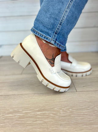 Robbin Cream Platform Loafer  FINAL SALE!