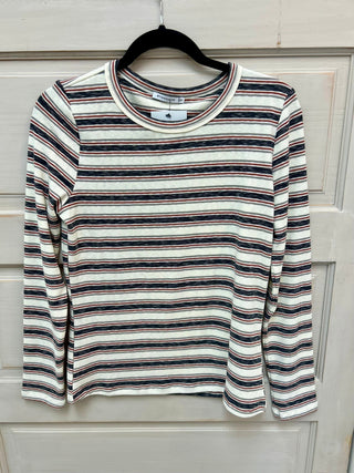Cream Striped T-Shirt