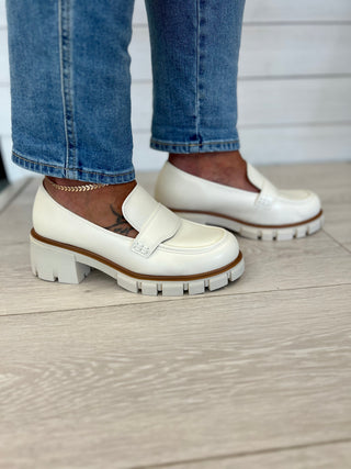 Robbin Cream Platform Loafer  FINAL SALE!