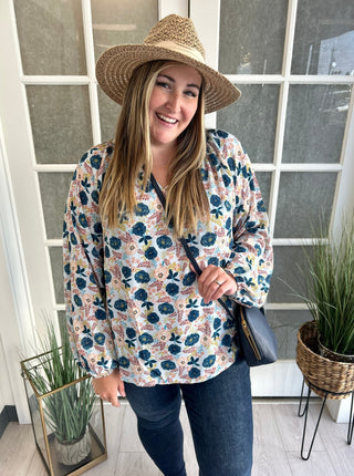 Curvy Floral Blouse