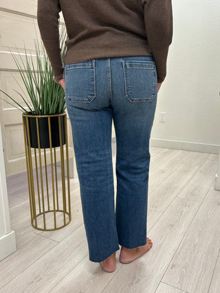 KUT Avery HR Straight Jean in Architect
