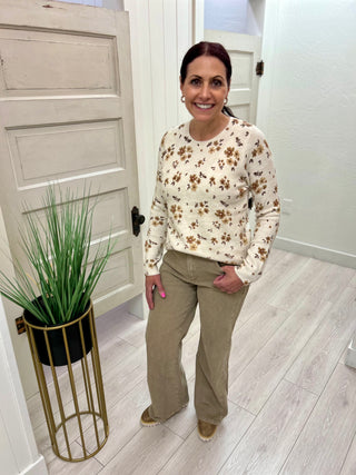 Kut Meg HR Wide Leg Jeans in Milk Tea