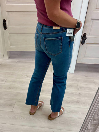KUT Kelsey Ankle Flare Jeans