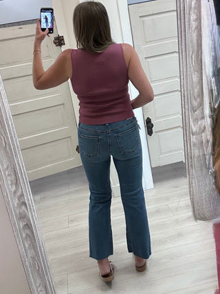 KUT Kelsey Ankle Flare Jeans