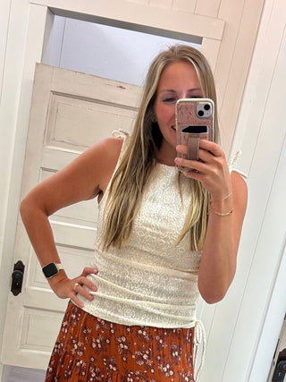 Ivory Lace Tank