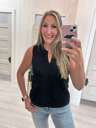 Black Sweater Tank