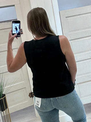 Black Sweater Tank