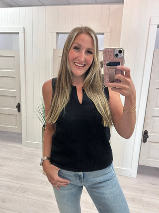Black Sweater Tank