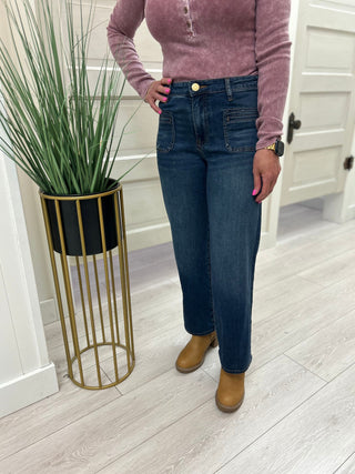 KUT Charlotte HR Wide Leg Jeans