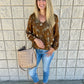 Mocha Fall Floral Top