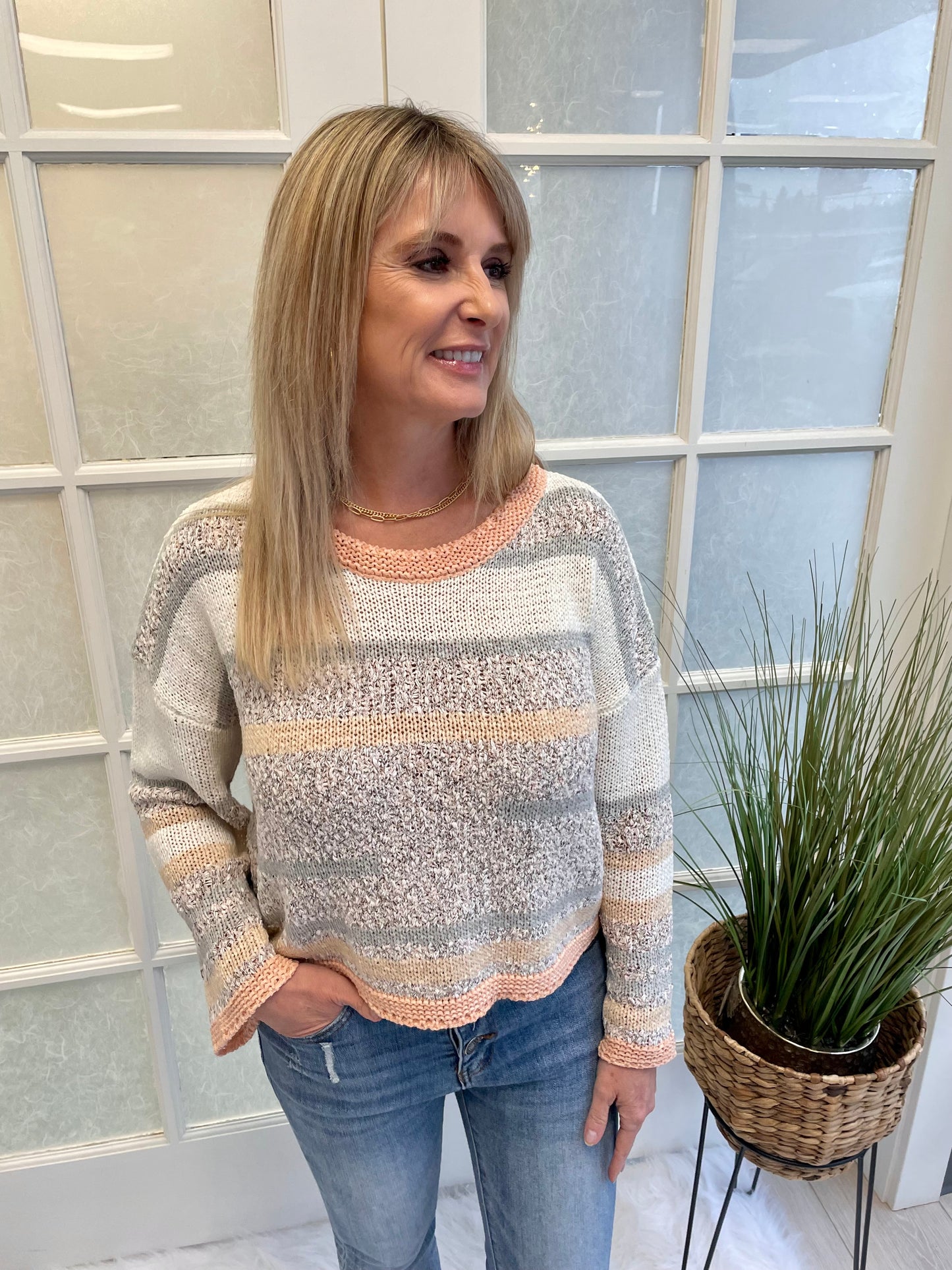 Coral Lightweight Sweater
