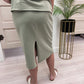 Dried Sage Raiya Skirt