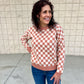 Clay Checkerboard Sweater