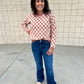 Clay Checkerboard Sweater