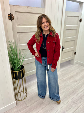 Red Corduroy Jacket FINAL SALE!