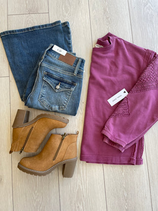 Tribal Detailed Sleeve Sweatshirt