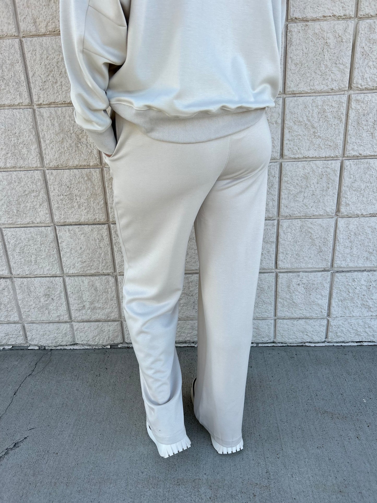 Ecru Luxe Pants