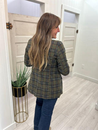 Liverpool Navy Tartan Blazer