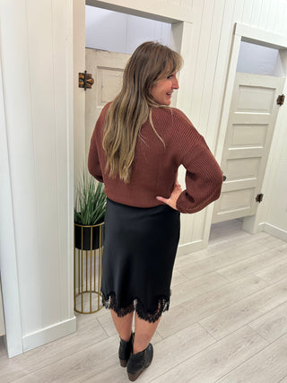 Black Slip Skirt
