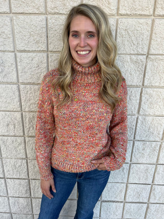 Mixed Apricot Tribal Sweater FINAL SALE!