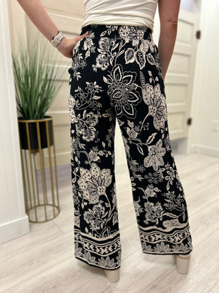 Angie Black/White Palazzo Pant