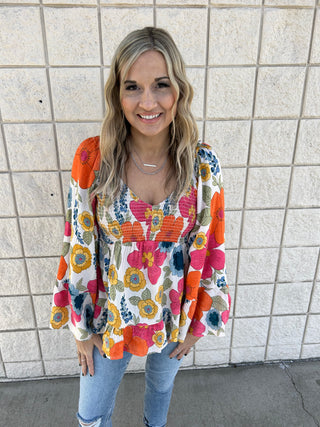 Brightside Flair Sleeve Top