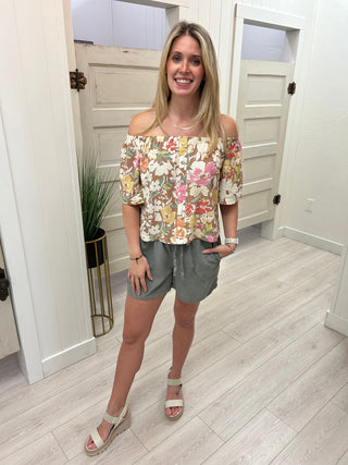 Dusty Olive Shorts