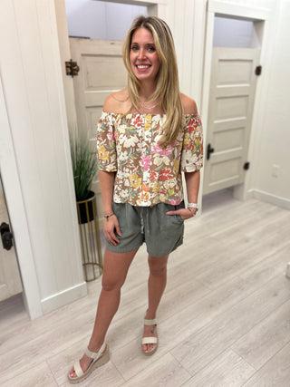 Dusty Olive Shorts