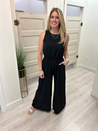 Black Wide Leg Jumpsuit