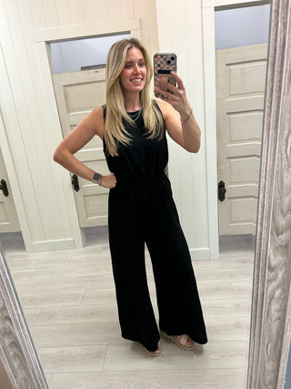 Black Wide Leg Jumpsuit