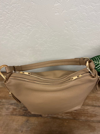 Sammie Hobo Bag - Double Zip with Adjustable Strap