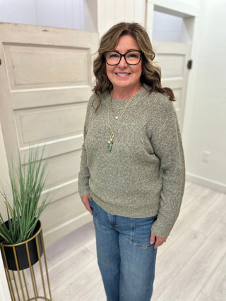 Light Olive Crewneck Sweater