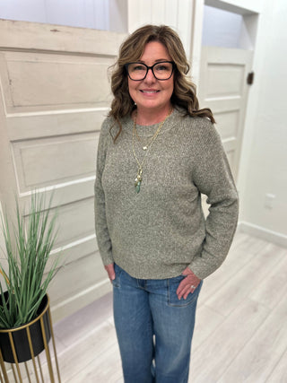 Light Olive Crewneck Sweater