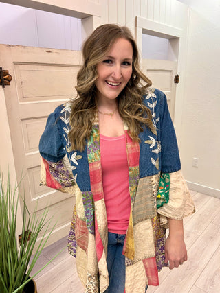 Boho Patch Work Cardigan (2 Color Ways)