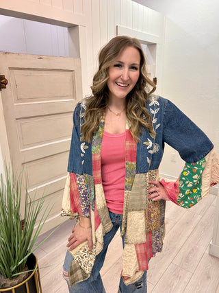Boho Patch Work Cardigan (2 Color Ways)