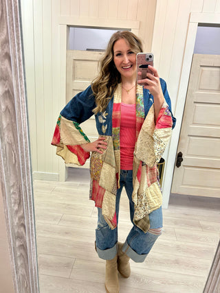 Boho Patch Work Cardigan (2 Color Ways)
