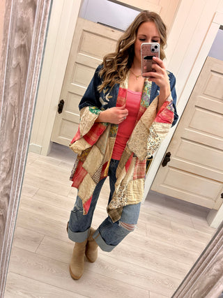 Boho Patch Work Cardigan (2 Color Ways)