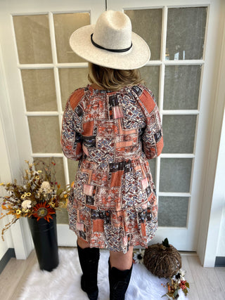 Fall Paisley Dress FINAL SALE!