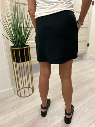 Black Knit Skirt