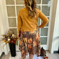 Mixed Print Sunset Scarf Skirt CLEARANCE FINAL SALE