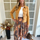 Mixed Print Sunset Scarf Skirt CLEARANCE FINAL SALE