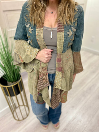 Boho Patch Work Cardigan (2 Color Ways)