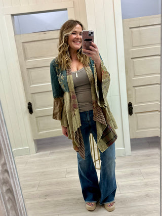 Boho Patch Work Cardigan (2 Color Ways)