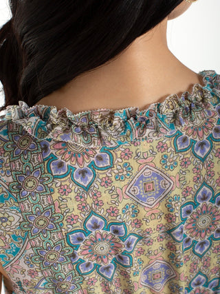 Liverpool Citron Multi Print Tank Dress