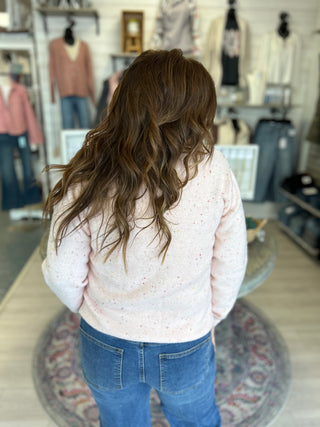 Shannon Pink Button Cardi